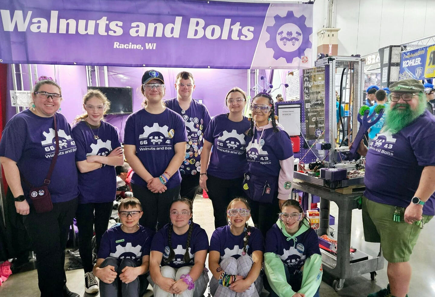 FRC Team 6643: Walnuts & Bolts at the Wisconsin Regional Spring of 2025
